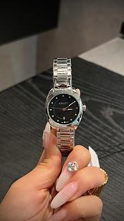 Fortok Gucci GG2570 quartz watch Stainless Steel Black Dial 28mm - 3