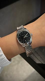 Fortok Gucci GG2570 quartz watch Stainless Steel Black Dial 28mm - 6