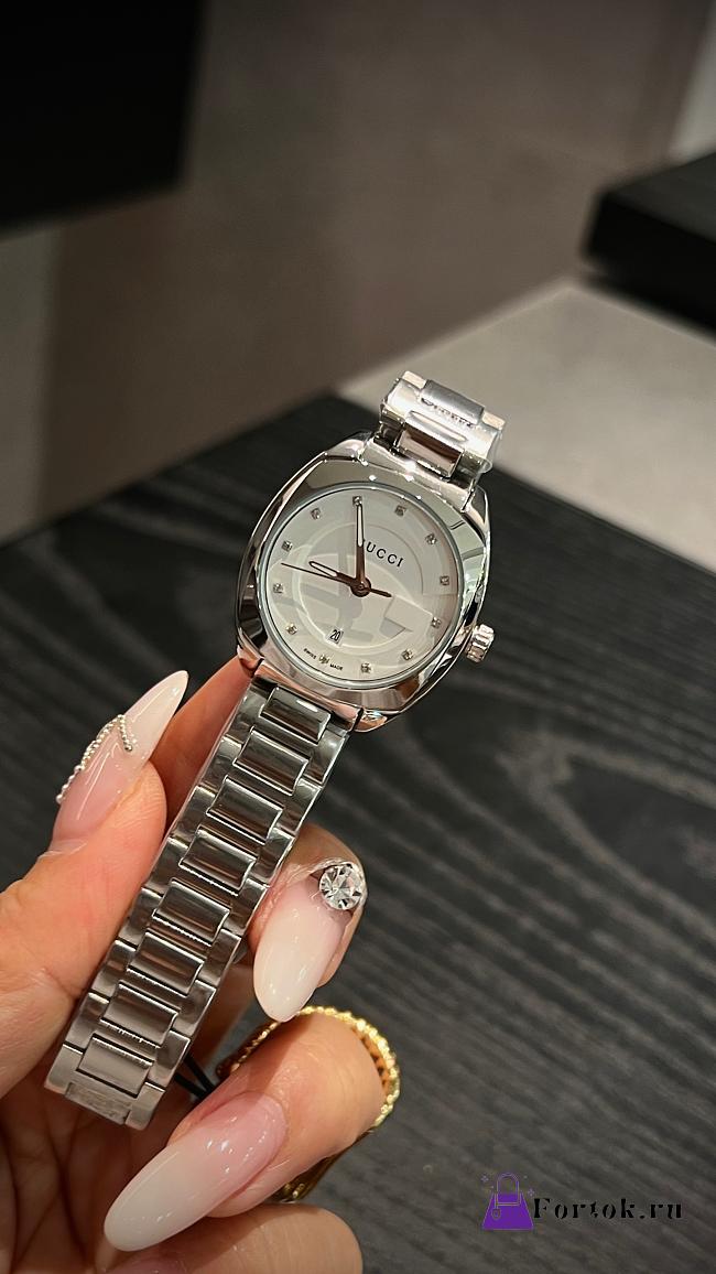 Fortok Gucci GG2570 quartz watch Stainless Steel White Dial 28mm - 1