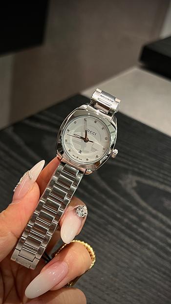 Fortok Gucci GG2570 quartz watch Stainless Steel White Dial 28mm