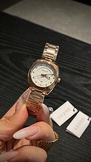 Fortok Gucci GG2570 quartz watch Gold White Dial 28mm - 3