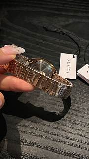 Fortok Gucci GG2570 quartz watch Gold White Dial 28mm - 5