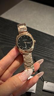 Fortok Gucci GG2570 quartz watch Gold Black Dial 28mm - 1