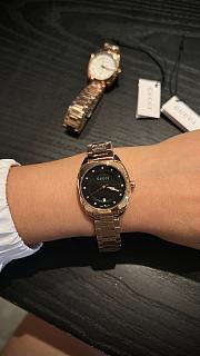 Fortok Gucci GG2570 quartz watch Gold Black Dial 28mm - 4