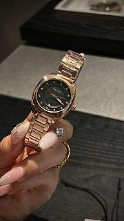 Fortok Gucci GG2570 quartz watch Gold Black Dial 28mm - 3