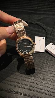Fortok Gucci GG2570 quartz watch Gold Black Dial 28mm - 2