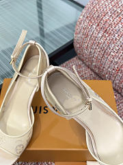Fortok Louis Vuitton 2026ss Gala model Mesh Beige Heels 8cm - 3