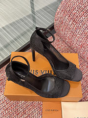 Fortok Louis Vuitton 2026ss Gala model Mesh Black Heels 8cm - 1