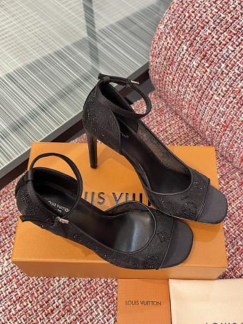 Fortok Louis Vuitton 2026ss Gala model Mesh Black Heels 8cm