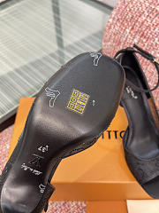 Fortok Louis Vuitton 2026ss Gala model Mesh Black Heels 8cm - 2