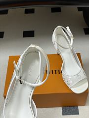Fortok Louis Vuitton 2026ss Gala model Mesh White Heels 8cm - 3
