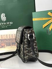 Fortok Goyard Grand Bleu Messenger Bag Black 16×14×6cm - 6