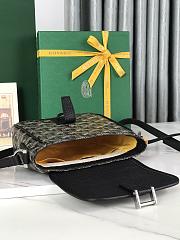 Fortok Goyard Grand Bleu Messenger Bag Black 16×14×6cm - 3