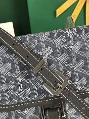 Fortok Goyard Grand Bleu Messenger Bag Grey 16×14×6cm - 5