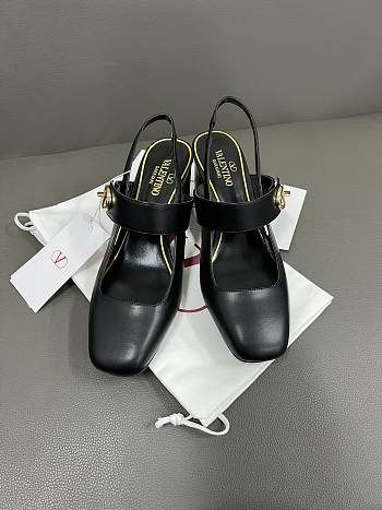 Fortok Valentino Garavani VLogo Locker Black Heels 6.5cm
