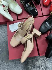 Fortok Valentino Garavani VLogo Locker Beige Heels 6.5cm - 2