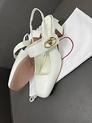 Fortok Valentino Garavani VLogo Locker White Heels 6.5cm - 6