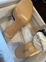 Fortok Chanel CC Logo Slide Mules Beige Brown - 5