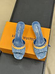 Fortok Louis Vuitton 6AM Mules Monogram Denim 5.5cm - 5