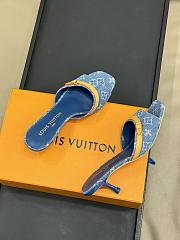 Fortok Louis Vuitton 6AM Mules Monogram Denim 5.5cm - 4