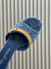Fortok Louis Vuitton 6AM Mules Monogram Denim 5.5cm - 3
