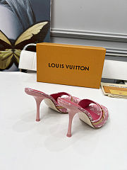 Fortok Louis Vuitton 6AM Mules Monogram Denim Pink 9cm - 6