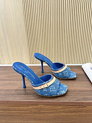 Fortok Louis Vuitton 6AM Mules Monogram Denim 9cm - 1