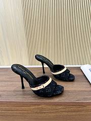 Fortok Louis Vuitton 6AM Mules Monogram Denim Black 9cm - 6