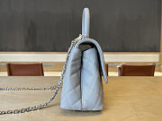 Fortok Chanel Small Coco Handle bag Light Blue 23cm - 2