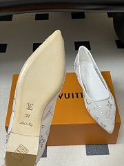 Fortok Louis Vuitton Gala flat ballerina Mesh White - 5