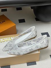 Fortok Louis Vuitton Gala flat ballerina Mesh White - 3