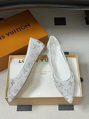 Fortok Louis Vuitton Gala flat ballerina Mesh White - 2