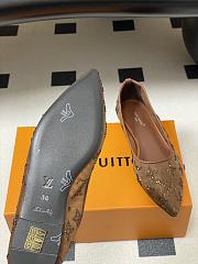 Fortok Louis Vuitton Gala flat ballerina Mesh Brown - 3
