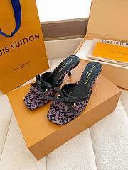 Fortok Louis Vuitton x Takashi Murakami 6AM Mule Brown and Black 5.5cm - 6