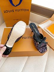 Fortok Louis Vuitton x Takashi Murakami 6AM Mule Brown and Black 5.5cm - 5