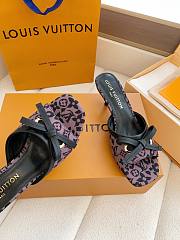 Fortok Louis Vuitton x Takashi Murakami 6AM Mule Brown and Black 5.5cm - 4