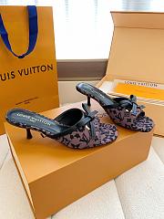 Fortok Louis Vuitton x Takashi Murakami 6AM Mule Brown and Black 5.5cm - 3