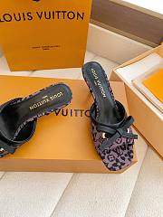 Fortok Louis Vuitton x Takashi Murakami 6AM Mule Brown and Black 5.5cm - 2