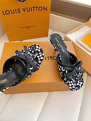 Fortok Louis Vuitton x Takashi Murakami 6AM Mule Black and White 5.5cm - 2