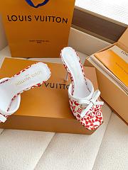 Fortok Louis Vuitton x Takashi Murakami 6AM Heels White and Red 10.5cm - 6