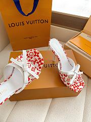 Fortok Louis Vuitton x Takashi Murakami 6AM Heels White and Red 10.5cm - 2