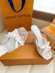 Fortok Louis Vuitton x Takashi Murakami 6AM Heels White and Brown 10.5cm - 6