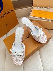Fortok Louis Vuitton x Takashi Murakami 6AM Heels White and Brown 10.5cm - 4