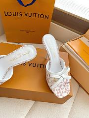 Fortok Louis Vuitton x Takashi Murakami 6AM Heels White and Brown 10.5cm - 3