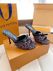 Fortok Louis Vuitton x Takashi Murakami 6AM Heels Brown and Black 10.5cm - 3