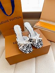 Fortok Louis Vuitton x Takashi Murakami 6AM Heels White and Black 10.5cm - 1