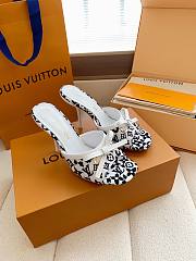 Fortok Louis Vuitton x Takashi Murakami 6AM Heels White and Black 10.5cm - 6