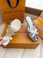 Fortok Louis Vuitton x Takashi Murakami 6AM Heels White and Black 10.5cm - 5