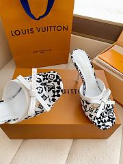 Fortok Louis Vuitton x Takashi Murakami 6AM Heels White and Black 10.5cm - 3