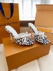 Fortok Louis Vuitton x Takashi Murakami 6AM Heels White and Black 10.5cm - 2